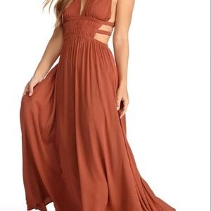 Windsor Rust Maxi Dress